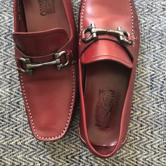 Salvatore Ferragamo Other - FERRAGAMO Gancini/Paragi Drivers Red 8.5 -LIKE NEW